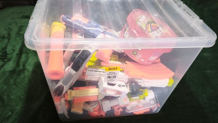 Huge Nerf Gun Collection Lot - Fortnite, Modulus, Laser Tag Set + Storage Box