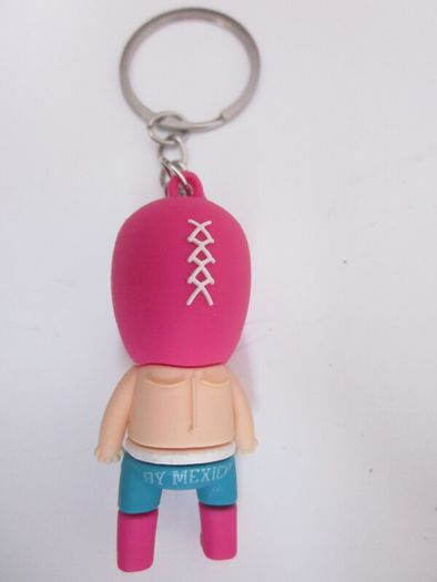 3D Mexican Luchador Wrestler PVC Keyring
