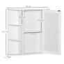 Wall Mount Mirror Cabinet Storage Bathroom Cupboard w/ Single Door and Shelves (FREE POSTAGE) Image 3
