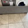 Maya Winged Ottoman Storage Light Grey Upholstered - King Bed 5ft Frame Only Image 5