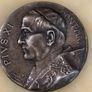 Vintage Italian holy water font with Pope Pius Xi plaque signed Tschudin Image 7