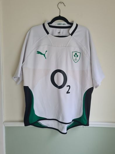 Puma Ireland Rugby Jersey Shirt Away Kit 2009 - 2010 White  Size Xxl 2xl Double Extra Large