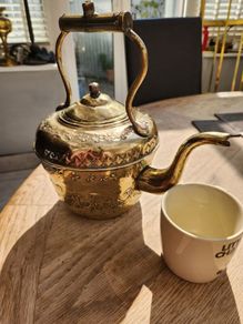 C100yrs old French kettle. Polished.