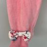Willow by Leigh Tucker pink velour with floral details all in one Newborn EUC Image 2