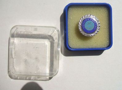 ENGLISH ELECTRIC 20 YEARS (industrial manufacturer) - a silver hallmarked long service badge (c.1969)