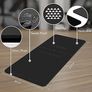 Large Exercise Mat - Extra Wide & Extra Thick Yoga Mat for Men & Women (183cm x 80cm x 10mm) - TPE Fitness Non Slip Gym Mat for Home HIIT Workouts, Pilates, Gymnastics Image 2