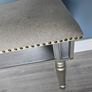 decorative mirrored stool Image 5