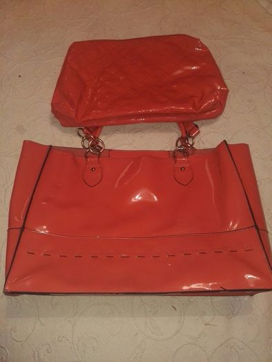 Coral Patent Bag