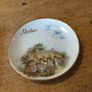 English china  plate featuring a thatched cottage scene Image 2