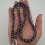 Vintage African MultiColor Stripe Black 7.4mm - 7.6mm Glass Beads Strand Image 6