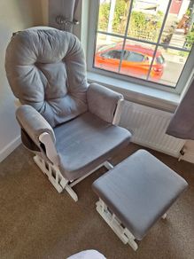 Babylo Brompton Glider Chair & Matching Footstool