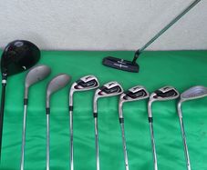 Half Set of Left Handed, Beginner Golf Clubs