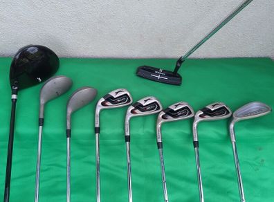 Half Set of Left Handed, Beginner Golf Clubs