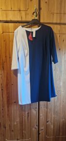Definitions Dress - Navy & White