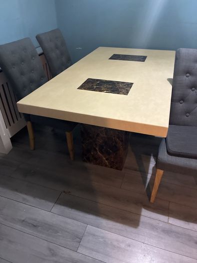 Table 4 chairs also have matching  coffee table