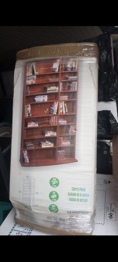 mahogany shelving unit