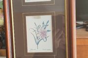 VTG BOMBAY COMPANY Framed Trio Floral Botanical Wall Art Prints