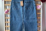 skirt Bnwt gallery denim midi skirt size 10 Bnwt