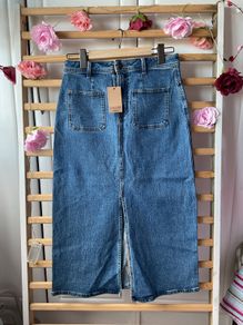 skirt Bnwt gallery denim midi skirt size 10 Bnwt