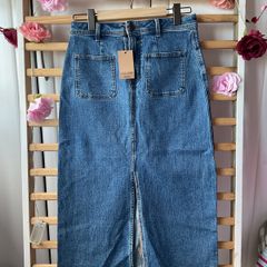 skirt Bnwt gallery denim midi skirt size 10 Bnwt