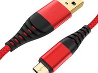 main image for ad New 1m Premium Nylon Micro USB Fast Quick Charge 3.0 3A Cable Lead Data #911