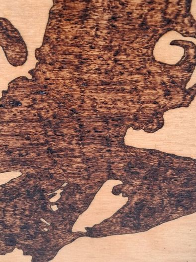Original Pyrography of Che Guevara