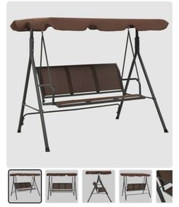 Garden swing bench with canopy