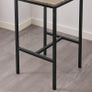 Bar table with 2 stools high back chairs Image 5