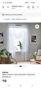 Ikea Voile Curtains