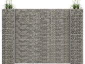 H-Shaped Gabion Planter Steel Wire 260x40x200 cm