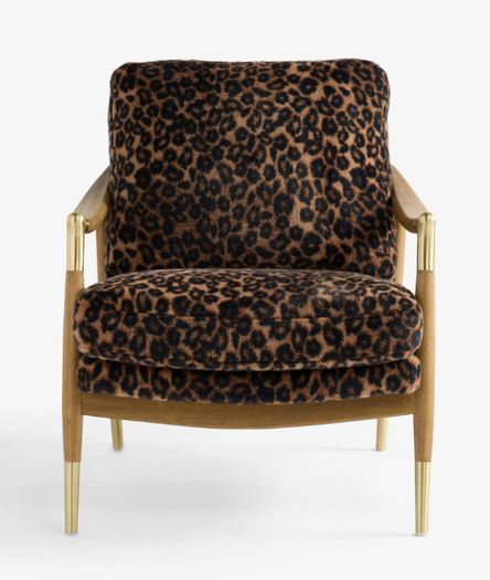 PRICE DROP: Alaska Faux Fur Wooden Armchair