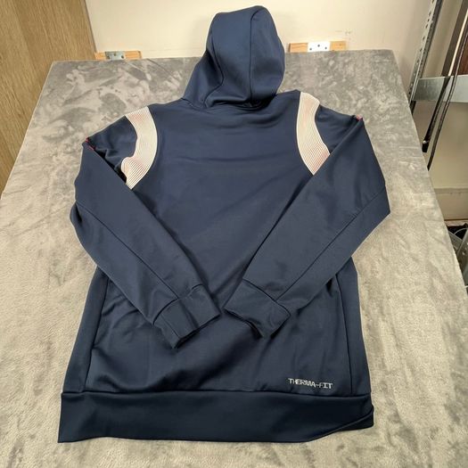 Nike New England Patriots NFL Authentic Therma-FIT Hoodie Mens M Navy