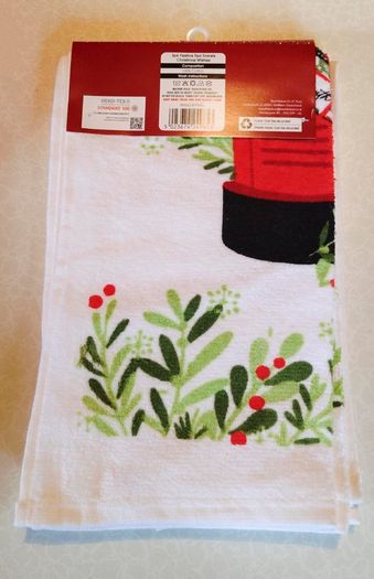 Pack Of 3 Festive Tea Towels (new).