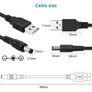 12 in 1 USB 5V to DC Power Cable Universal USB to DC Jack Charging Cable Power Cord Plug Connector Adapter 5.5 x 2.5mm Plug Image 4