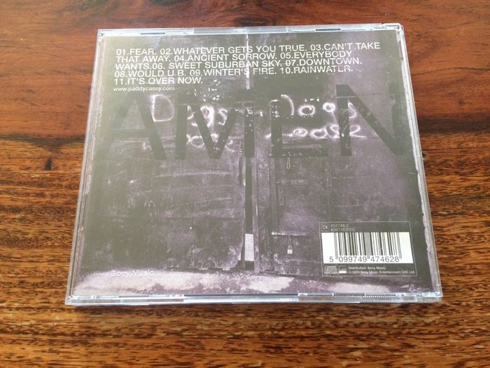 Paddy Casey Amen (So Be It) CD