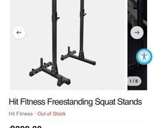 Squat Rack, Commercial Gym Spec Grade ( Rated To Hold 350kg Of Weight!!!)
