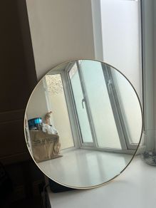 Large golden mirror