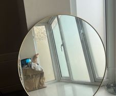 Large golden mirror
