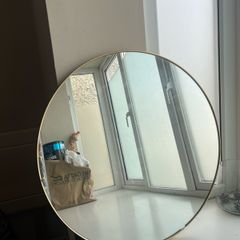Large golden mirror