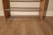 3-Tier Wooden &amp; Metal Shoe Rack - 80cm Width (Drumcondra,
