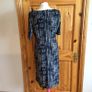 Alex and  Co Ladies black and white stretch pencil dress size Uk 16 postage included Image 5