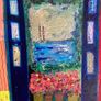 Original Abstract Painting Matisse Style meets Poolbeg Chimneys Inspired Painting Original Art Painting Irish Abstract ArtSeascape Dublin Image 6