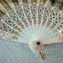 Vintage Rococo Folding Hand Fan - Cottagecore/ Wedding Decor Image 2