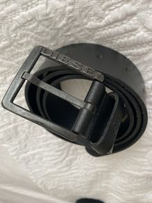 Belt Black Leather Diesel Belt