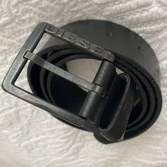 Belt Black Leather Diesel Belt
