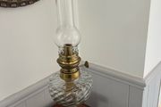 Vintage Glass Oil Lamp