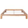 Bed Frame Solid Oak Wood 160x200 cm Image 5