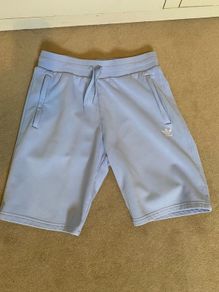 Boys Adidas Trefoil Light Blue/Lilac Shorts - Age 13- 14 Years