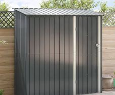 Garden Sheds Anthracite 203.5 x 73 x 200 cm Metal