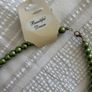Pearl Necklace (Green Simulated Pearls) Image 3